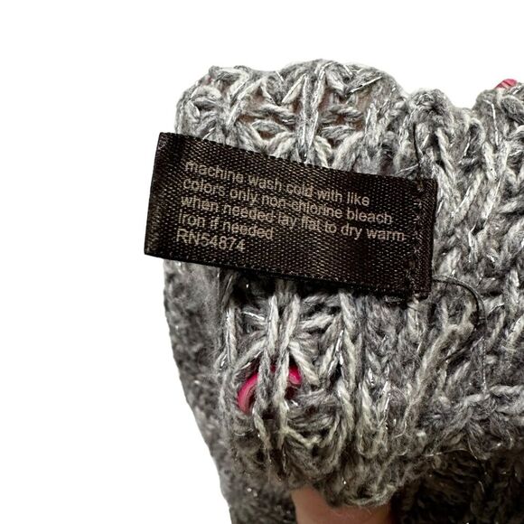 The Limited Gray Shimmer Three Button Cardigan Sweater XS - Picture 4 of 5